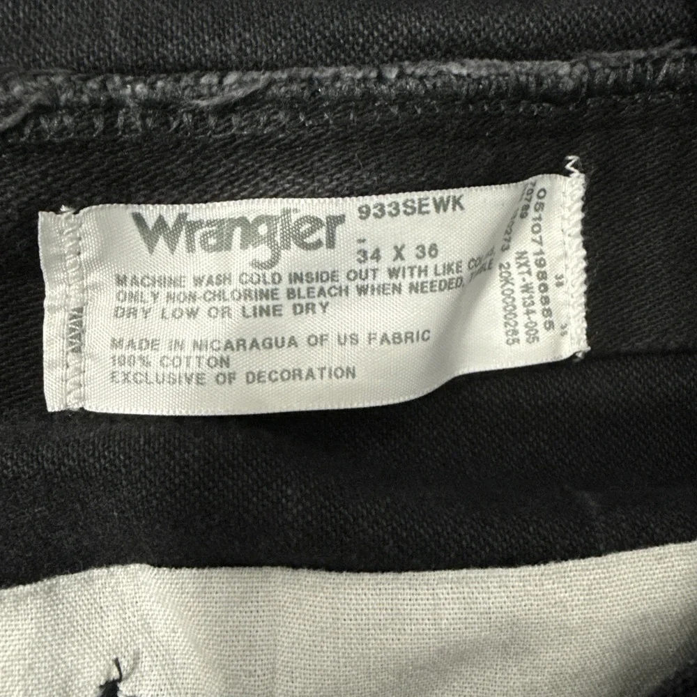 Wrangler Men's‎ Black Denim Jeans 34x36 Used